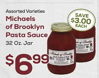 DeCicco & Sons Michaels of Brooklyn Pasta Sauce offer