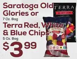 DeCicco & Sons Saratoga Old Glories or 7 Oz. Bag Terra Red, White, & Blue Chips 5 Oz. Bag offer