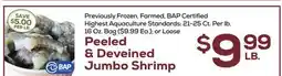DeCicco & Sons Peeled & Deveined Jumbo Shrimp offer
