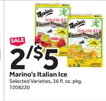 Stop&Shop Marino's Italian Ice offer