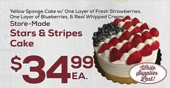 DeCicco & Sons Stars & Stripes Cake offer