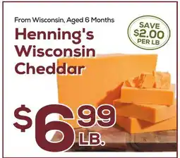 DeCicco & Sons Henning's Wisconsin Cheddar offer