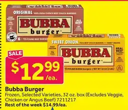 Stop&Shop Bubba Burger offer