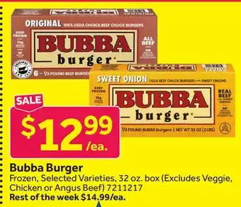 Stop&Shop Bubba Burger offer