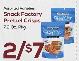 DeCicco & Sons Snack Factory Pretzel Crisps offer