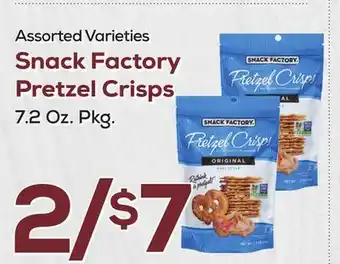 DeCicco & Sons Snack Factory Pretzel Crisps offer
