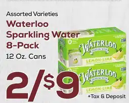 DeCicco & Sons Waterloo Sparkling Water 8-Pack offer