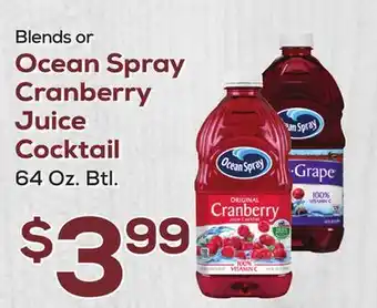 DeCicco & Sons Ocean Spray Cranberry Juice Cocktail offer