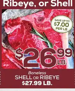 DeCicco & Sons Boneless SHELL or RIBEYE offer
