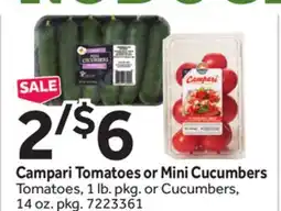 Stop&Shop Tomatoes or Mini Cucumbers offer