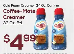 DeCicco & Sons Coffee-Mate Creamer 32 Oz. Btl offer