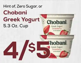 DeCicco & Sons Chobani Greek Yogurt offer