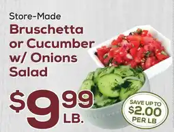 DeCicco & Sons Bruschetta or Cucumber w/Onions Salad offer
