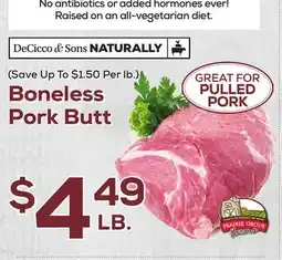 DeCicco & Sons Boneless Pork Butt offer
