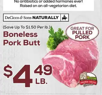 DeCicco & Sons Boneless Pork Butt offer