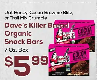 DeCicco & Sons Dave's Killer Bread Organic Snack Bars offer
