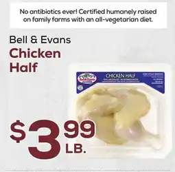 DeCicco & Sons Bell & Evans Chicken Half offer