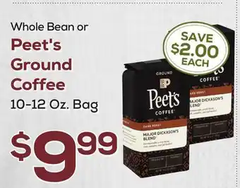 DeCicco & Sons Peet's Ground Coffee offer