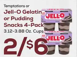DeCicco & Sons Jell-O Gelatin or Pudding Snacks 4-Pack offer