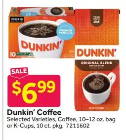 Stop&Shop Dunkin' Coffee offer