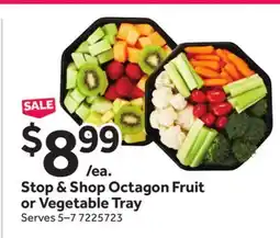 Stop&Shop Stop & Shop Octagon Fruit or Vegetable Tray offer