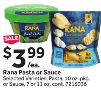 Stop&Shop Rana Pasta or Sauce offer
