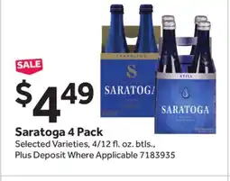 Stop&Shop Saratoga 4 Pack offer