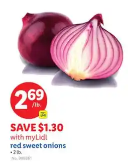 Lidl myLidl red sweet onions offer