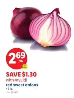 Lidl myLidl red sweet onions offer