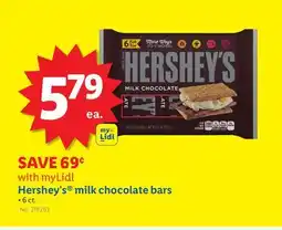 Lidl Hershey's milk chocolate bars offer