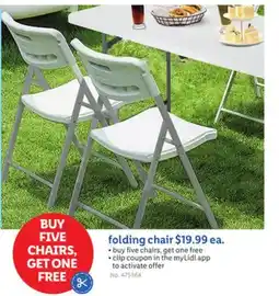 Lidl folding chair offer