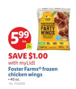 Lidl myLidl Foster Farms frozen chicken wings offer