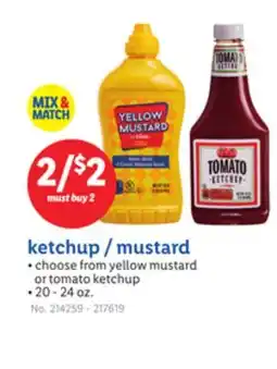Lidl ketchup/mustard offer