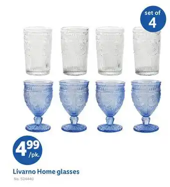 Lidl Livarno Home glasses offer