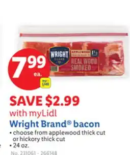 Lidl Wright Brand bacon offer
