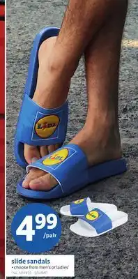 Lidl slide sandals offer