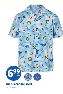 Lidl men's casual shirt offer