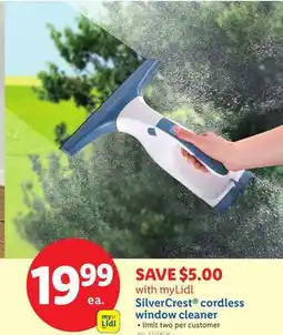Lidl SilverCrest cordless window cleaner offer
