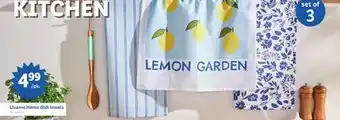 Lidl Livarno Home dish towels offer