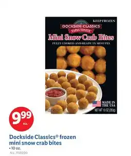 Lidl Dockside Classics frozen mini snow crab bites offer
