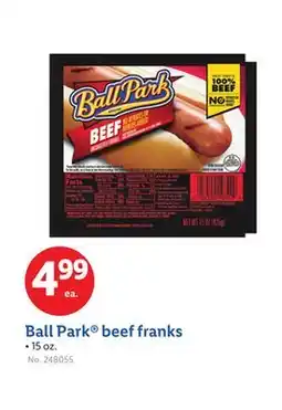 Lidl Ball Park beef franks offer
