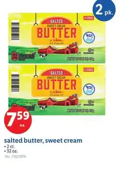 Lidl salted butter, sweet cream offer