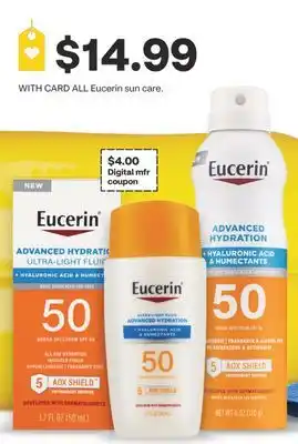 CVS ALL Eucerin sun care offer