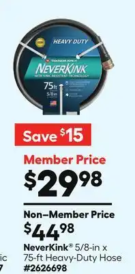 Lowe's NeverKink 5/8-in x 75-ft Heavy-Duty Hose offer