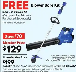 Lowe's 24-Volt Max C Blower and Trimmer Combo Kit offer