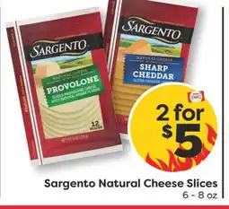 Weis Markets Sargento Natural Cheese Slices offer