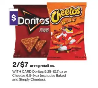 CVS Doritos 9.25-10.7 oz or Cheetos 6.5-9 oz offer