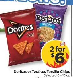 Weis Markets Doritos or Tostitos Tortilla Chips offer