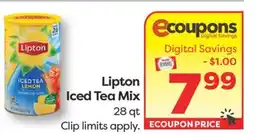 Weis Markets Lipton Iced Tea Mix offer