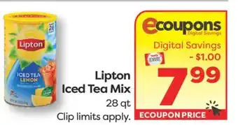 Weis Markets Lipton Iced Tea Mix offer